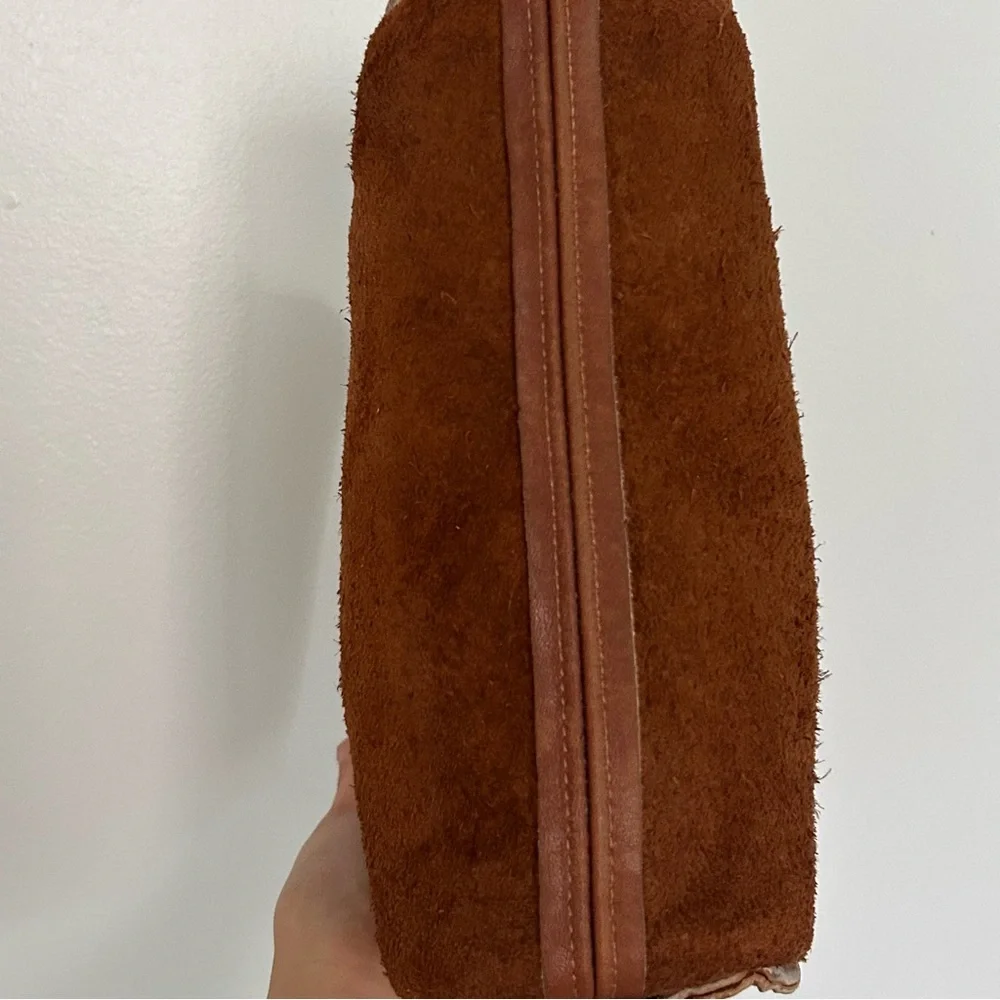 COACH Vintage Kimball Tan Leather Crossbody Bag Round